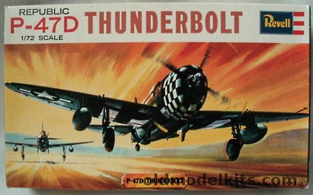 Revell 1/72 Republic P-47D Thunderbolt, H613 plastic model kit